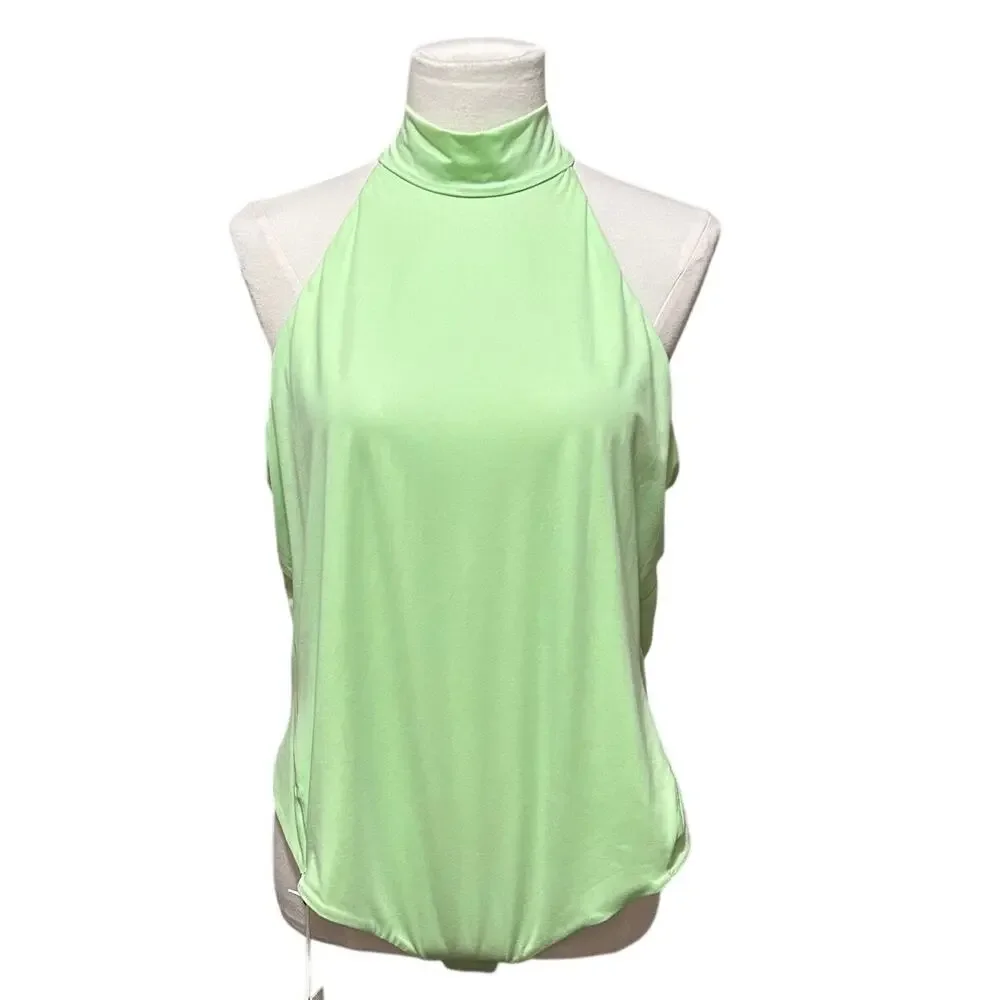 Lululemon Mock Neck Bodysuit Sleeveless Thong Cut Size 1X, Never Worn